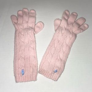 Girls Pink Ralph Lauren Gloves